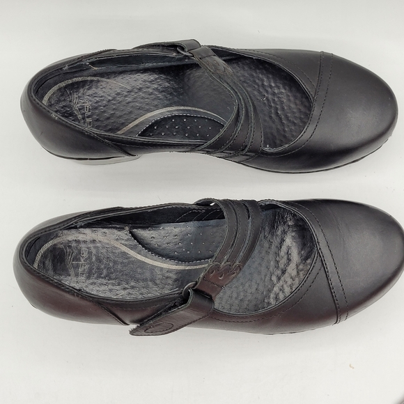 Dansko Tandy Nubuck Leather 2.25" Heel Mary Jane Shoes Size 41 US 10.5/ 11 - Picture 2 of 16